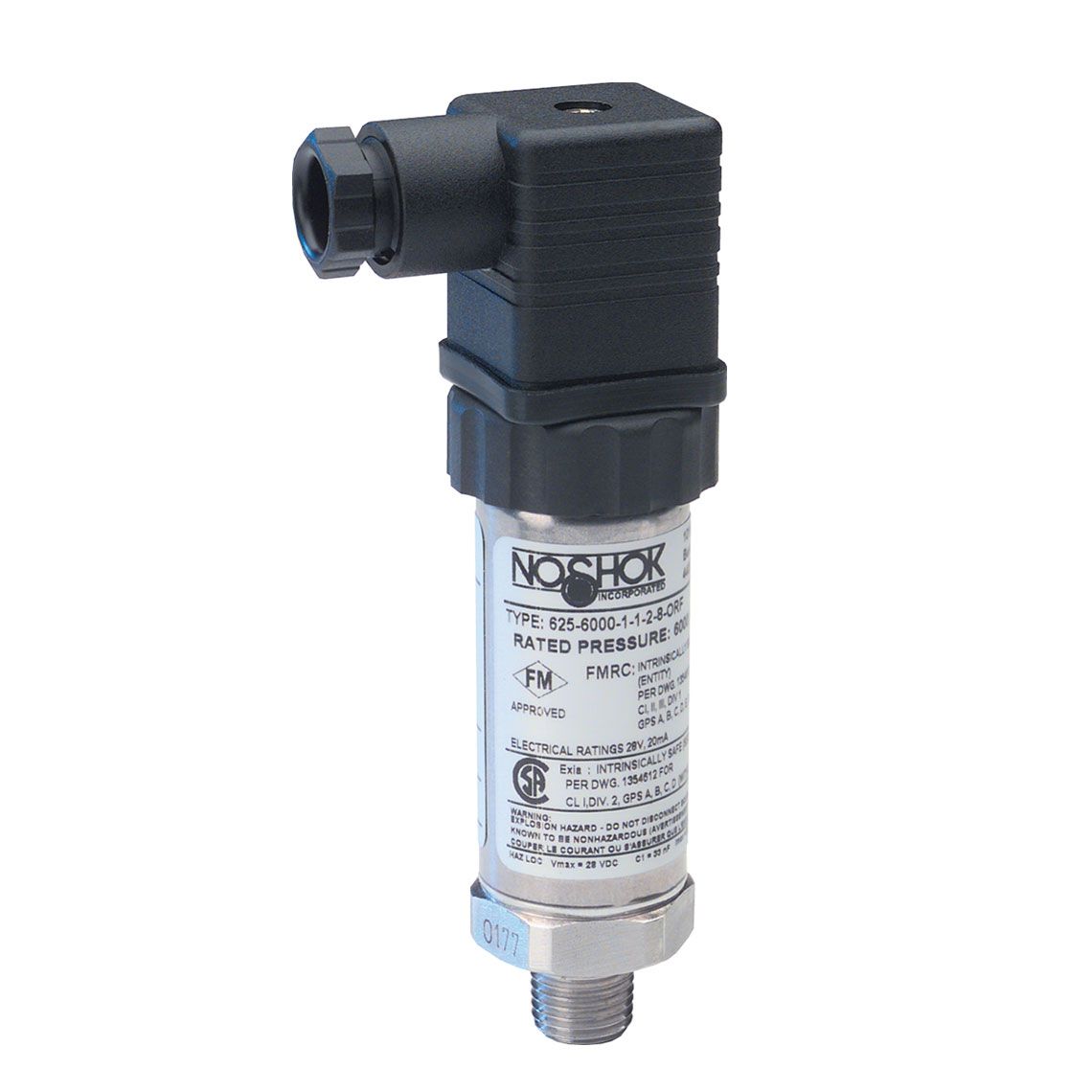 Noshok Intrinsically Safe Pressure Transmitter Noshok Off Pressure