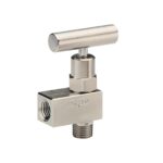 NOSHOK 102-MMAS  Hard Seat, 1/4 NPT Male - 1/4 NPT Male Angle, 316 SS, 0.172" Orifice Mini Valve