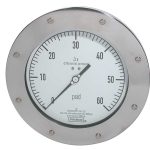 Noshok 60-1202-P100-S1S-2 6 Differential Gauge 1/4 NPT Top/Bottom Conn