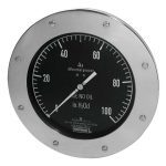 Noshok 45-1302-W200-S2A-1 4.5 Differential Gauge 1/4 NPT Top/Bottom Conn