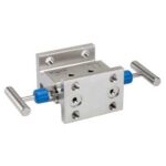 NOSHOK 2020-MFC 2 Valve Manifold, Hard Seat, Flange x 1/2 NPT Female, Steel