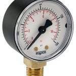 Noshok 20-100-100-psi/kg/cm2 1/4 NPT Bottom Conn 2 ABS Case Gauge-100 psi