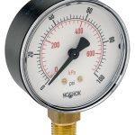 Noshok 20-100-60-psi/kPa-1/8 NPT Bottom Conn 2 DRY ABS Case Gauge-60 psi