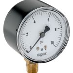 NOSHOK 25-200-5-psi-BT3 1/4 NPT Bottom Conn 2.5 dry Low Pressure Gauge 0.3 mm Brass Threaded Orifice