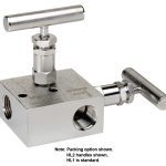 Noshok 2603/2703 & 2604/2704 Series 2-Valve Block & Bleed Manifold Valves Hard Seat & Soft Tip (0.156" Orifice)