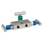 NOSHOK 3710-FFS 3 Valve Manifold, Soft Seat, 1/4 NPT Female x 1/4 NPT Female, 316 SS