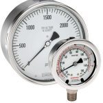 Noshok 60-410-800-psi 1/2" NPT Back Conn 6" dry Stainless Steel Gauge