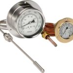 NOSHOK 25-310-1-1-8-2-45-3-1 30 °F/°C to 300 °F/°C Vapor Actuated Remote Dial Indicating Thermometer