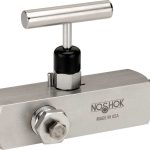 NOSHOK 30604-MFC 3/4 x 1/2 NPT, Male x Female, Steel, Soft Seat Multiport Valve