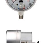 Noshok 40-410-5000-psi-1/4-MSCS-SSBU 1/4 NPT Back Conn, 4 Stainless Steel dry Pressure Gauge,MAGNETIC SPRING CONTACT  SS Bezel w/U-Clamp