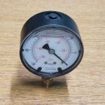 NOSHOK 25-901-30-vac/kPa-GY40 1/4 NPT Bottom Conn 2.5 SS Case Vacuum Gauge, -40 Degree Service Fill