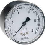 Noshok 25-210-15-inH2O 1/4 NPT Back Conn 2.5 Diaphragm Gauge
