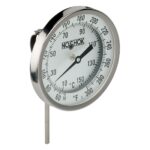 NOSHOK 50-320-180--40/120-F 5" Bimetal Thermometer, 1/2" NPT Adjustable Angle Conn, 18" Stem Length, -40/120 F, .250" Diameter