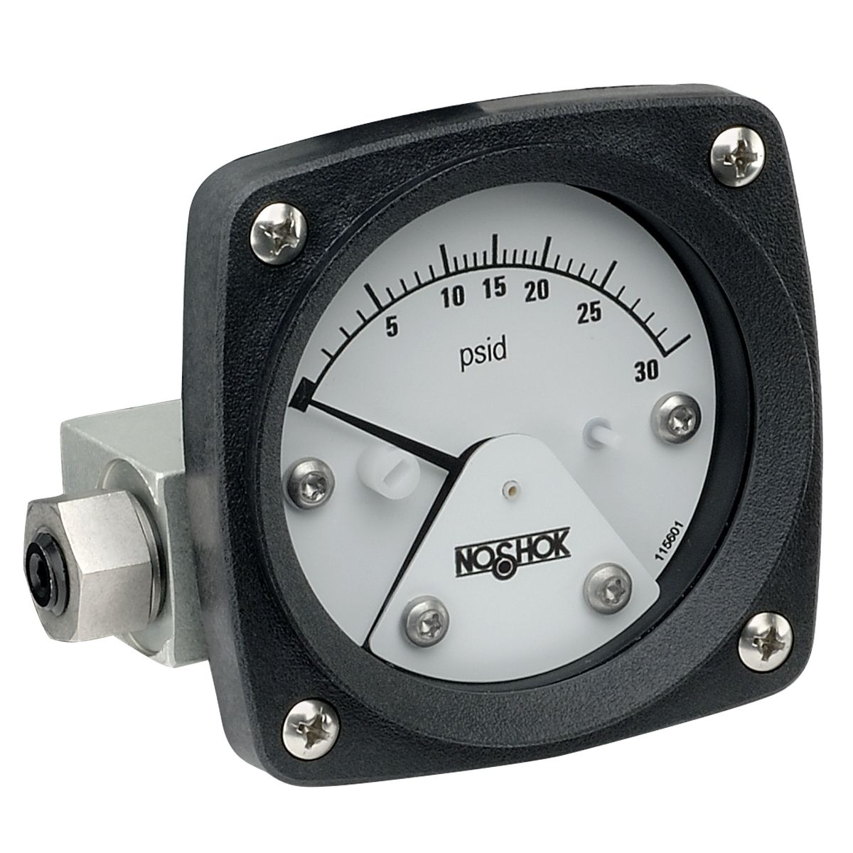 25-1012-3P60-A2P-1-SL_156 Noshok 1000 Series Piston Differential Pressure Gauges - Image 1