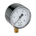 Noshok 25-200-15-oz/in2-BT3 1/4 NPT Bottom Conn 2.5 low pressure Gauge, 0.3 mm Brass Threaded Orifice