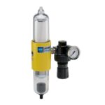 King Gage U205 Ultra-C Air Filter and Regulator, 20 scfm, Dual Stage w/ Auto Drain, 150 psig Max, 1/2 NPT Conn, 99.9%