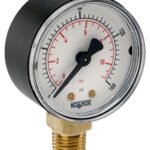 Noshok 20-100-160-psi/kPa-1/8  NPT Bottom Conn dry 2 ABS Case Gauge