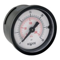 NOSHOK 15-110-200-psi/kPa 1/8 NPT Back Conn 1.5 ABS DRY Case Gauge