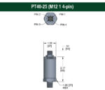 NOSHOK PT40-5000psig-1-2-2-25 High Accuracy Fixed Range Pressure Transmitter, 0 to 5000 psi 0.25% of span NEW--,0 Vdc to 5 Vdc, 3-wire, 1/4 NPT male, M12 x 1 4 pin - Image 2