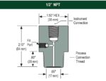 NOSHOK- 20-02S-S-04 Front Flush, Non-Replaceable Diaphragm Seal - Image 2