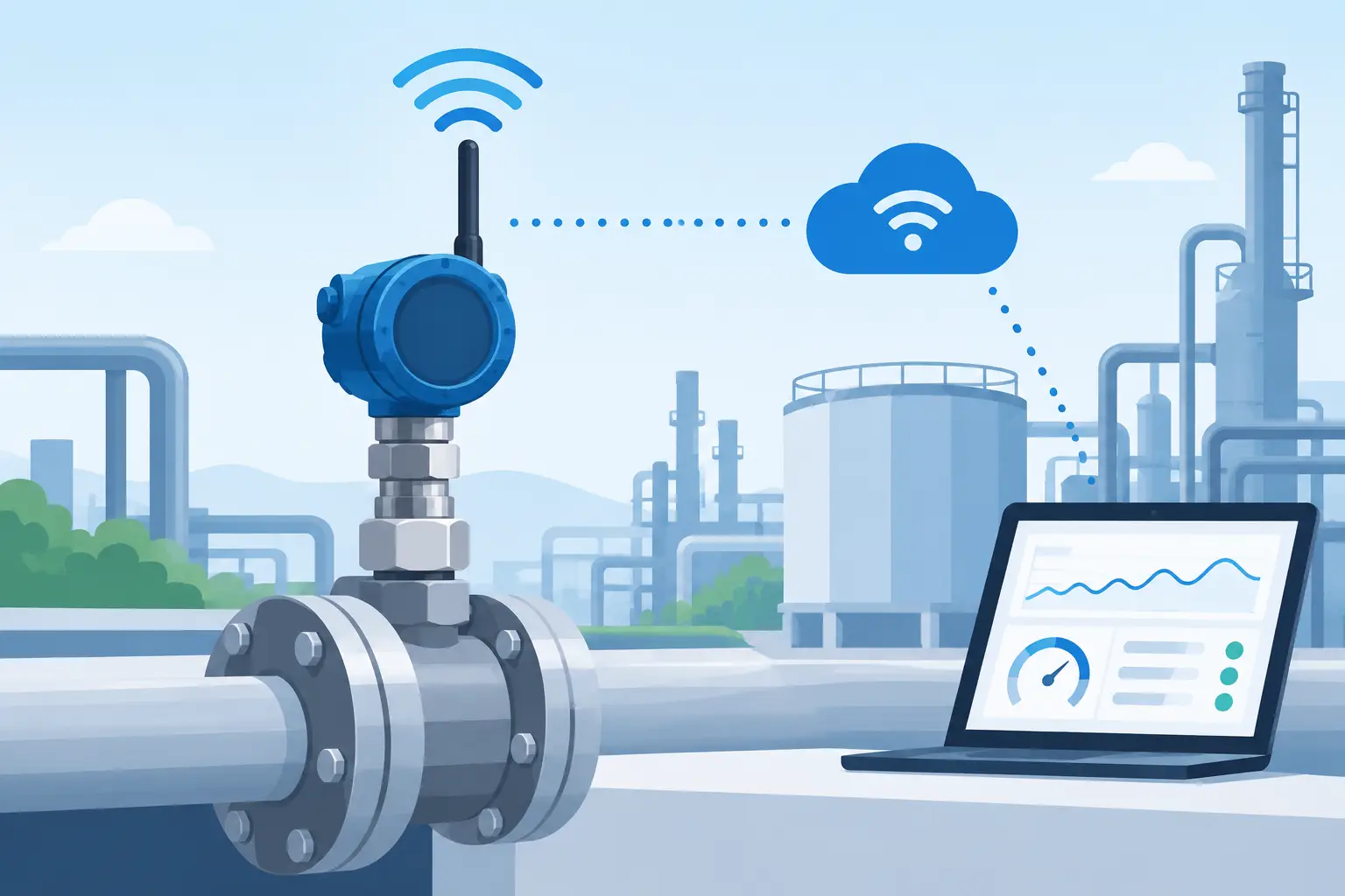 Wireless Pressure Sensing for Industrial Systems